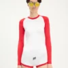 De tweekleurige Junior Gaultier-Playsuit