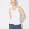 De witte Piercing-tanktop De witte Piercing-tanktop