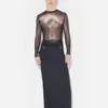 De zilveren Body Dust-top