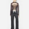 De zilveren Body Dust-top