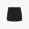 De zwarte jarretel-minishort