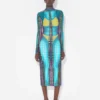 Heruitgave – de blauwe jurk met stippenprint