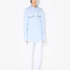 Het blauwe overhemd met Jean Paul Gaultier-print Het blauwe overhemd met Jean Paul Gaultier-print