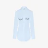Het blauwe overhemd met Jean Paul Gaultier-print Het blauwe overhemd met Jean Paul Gaultier-print