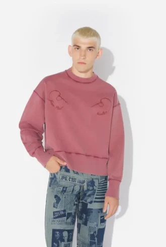Het Needles-sweatshirt met borduursel
