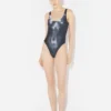 Het Silver Body Dust-badpak Het Silver Body Dust-badpak