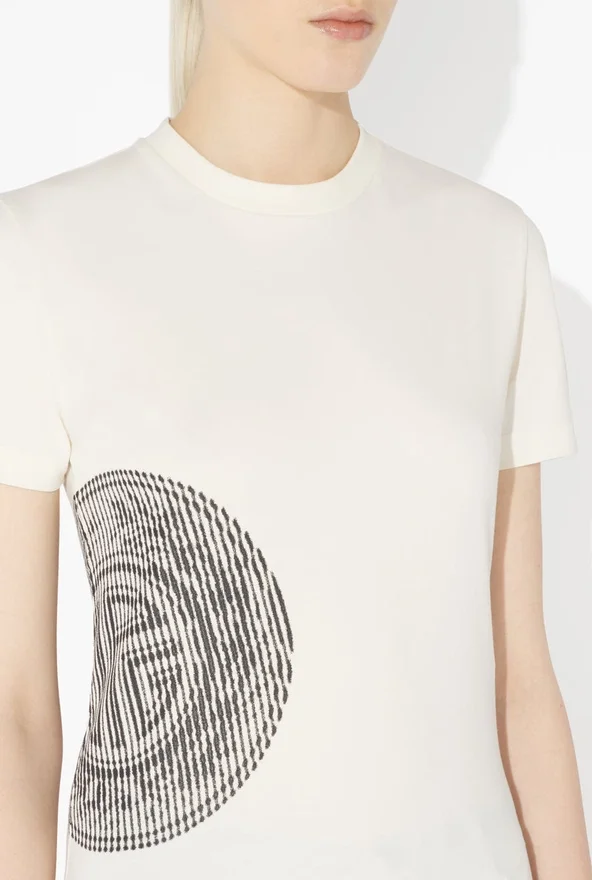 Het witte Laurel-Baby Tee met print voor baby’s Het witte Laurel-Baby Tee met print voor baby’s