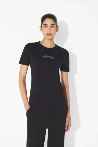 Het zwarte JPG-baby-T-shirt