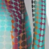 Re-Edition – de blauwe Mesh Print-top met stippenprint