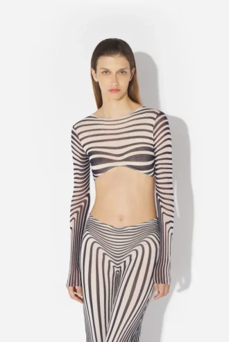 Re-Edition – de marineblauwe Body Morph Crop Top