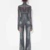 Re-Edition – de mesh top met zwart-witte stippenprint Re-Edition – de mesh top met zwart-witte stippenprint