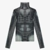 Re-Edition – de mesh top met zwart-witte stippenprint Re-Edition – de mesh top met zwart-witte stippenprint