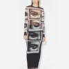 Re-Edition – de zwarte top met ogen- en lippenprint
