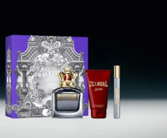 Scandal Pour Homme 3,4 oz, douchegel 2,5 oz en spray